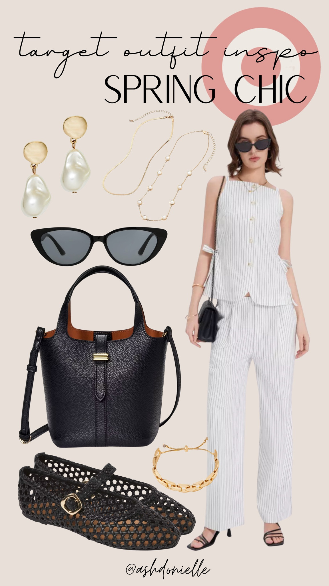 Target spring chic outfit idea

Tailored blazer and shorts set
Silk camisole and wide leg trousers
Crisp white button down and denim
Linen vest and matching pants
Midi slip dress and strappy heels
Structured mini dress
Neutral monochrome outfit
Pleated trousers and fitted tank
Lightweight trench and loafers
Statement sunglasses and sleek bun

#LTKootd #LTKSaleAlert #LTKSeasonal