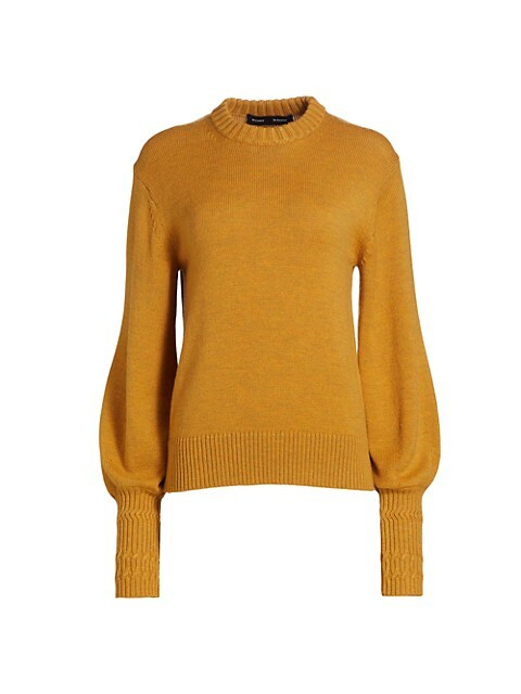 Balloon Sleeve Merino Wool Sweater | Saks Fifth Avenue