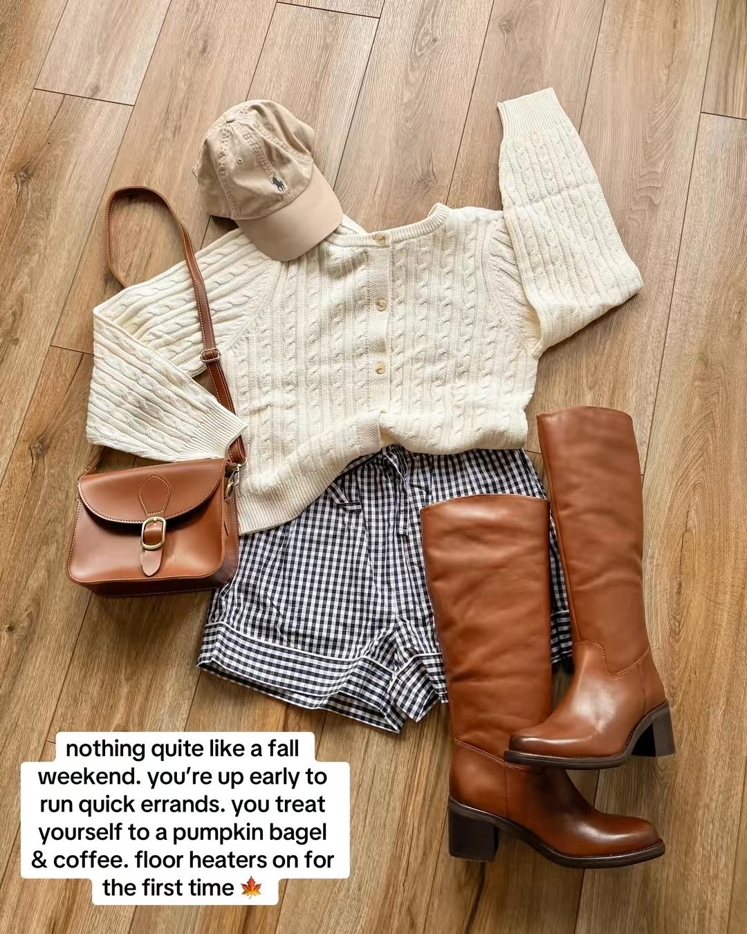 fall outfits. gingham shorts are a 100% cotton pj set 🤭

#LTKSeasonal #LTKSaleAlert #LTKootd