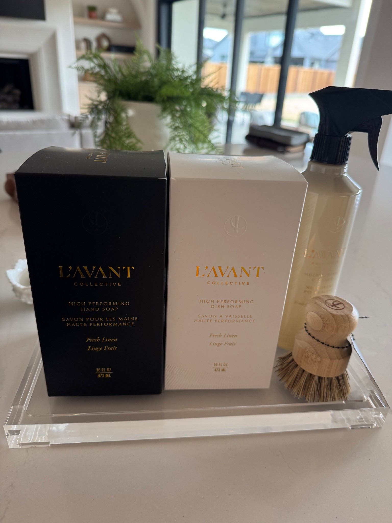 Restock on my favorite dish and hand soap!! This gorgeous lucite tray brings it all together. Home decor. Kitchen island decor 
Clean 

#LTKdayinmylife #LTKHome #LTKmomlife