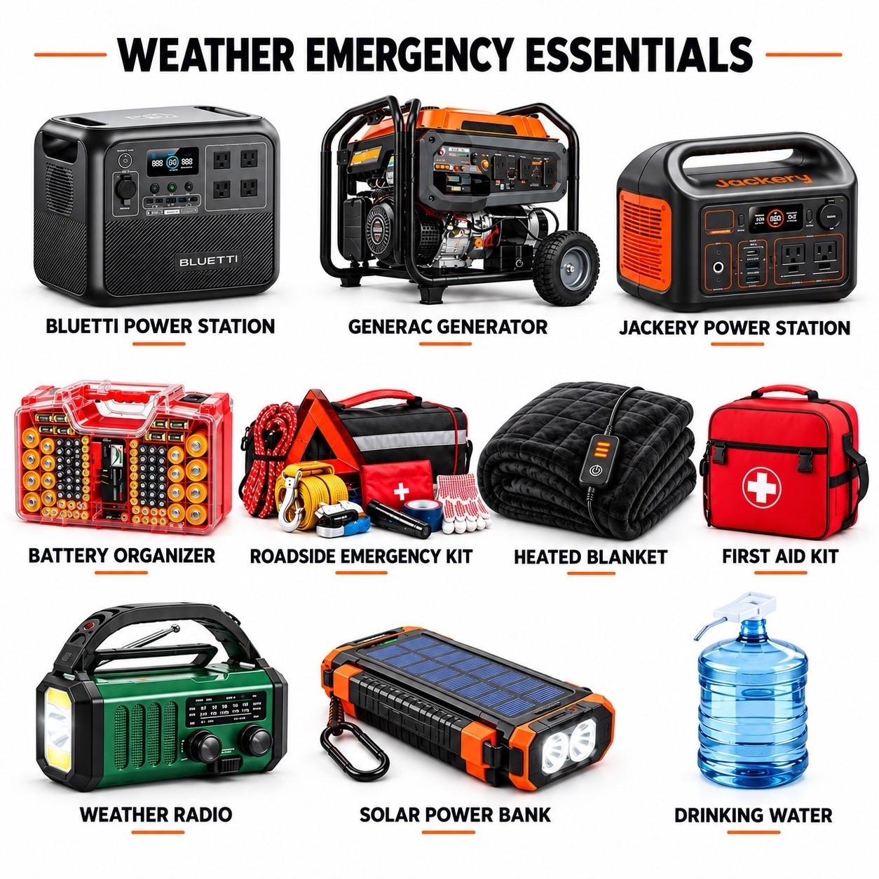 As someone who took a direct hit from a category for hurricane, got hit by another hurricane the following week and then got hit by a unprecedented and ice storm the next year, these are things. I absolutely swear by an emergency whether their situations.