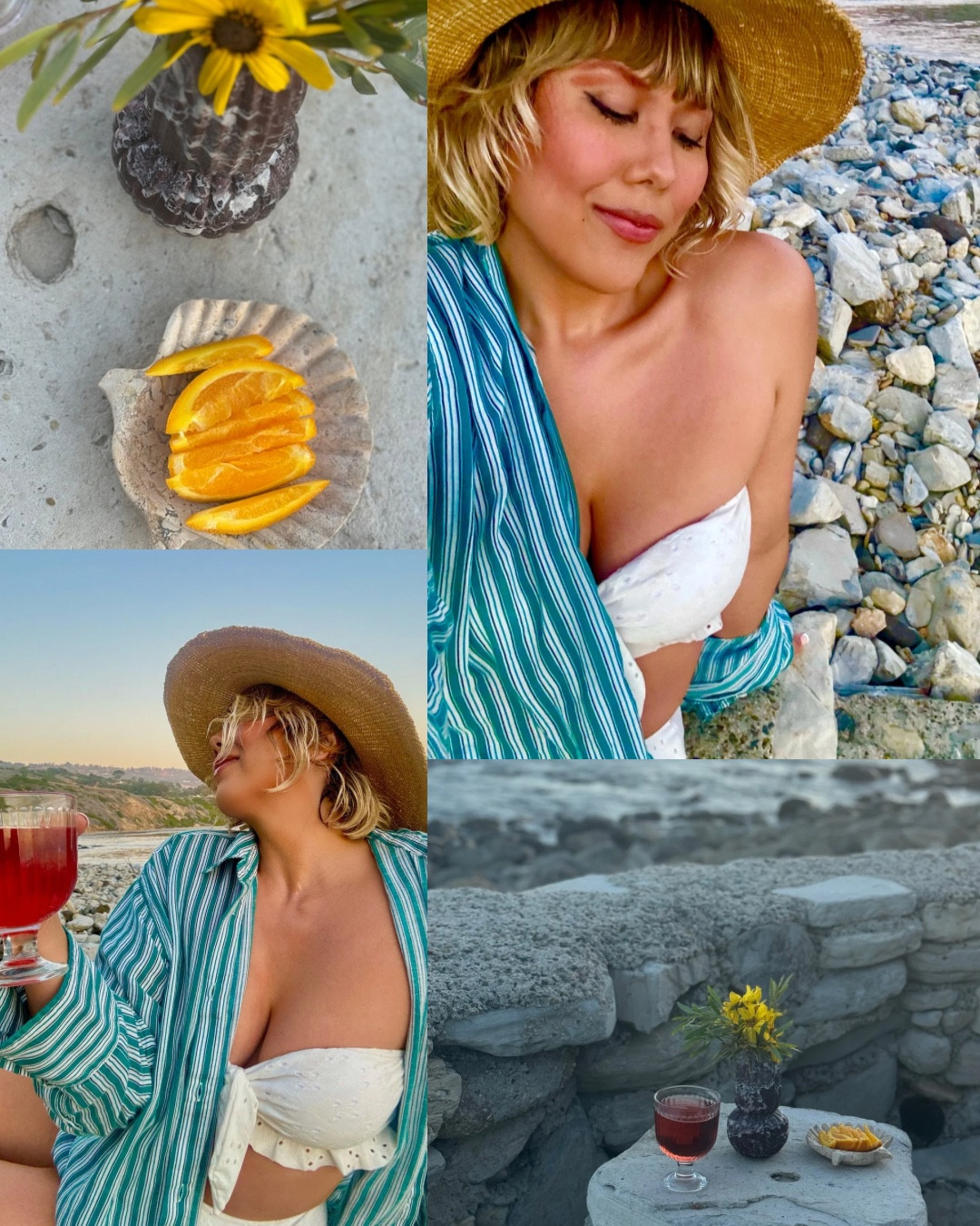 Summer by the sea 🌊
White bandeau bikini top with high waisted bikini bottom & green striped button down shirt 🌼

#LTKSwim #LTKSeasonal #LTKStyleTip