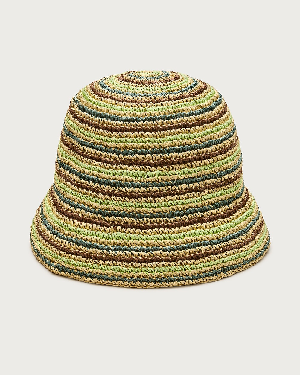 Handcrocheted straw hat in stripe | J. Crew US