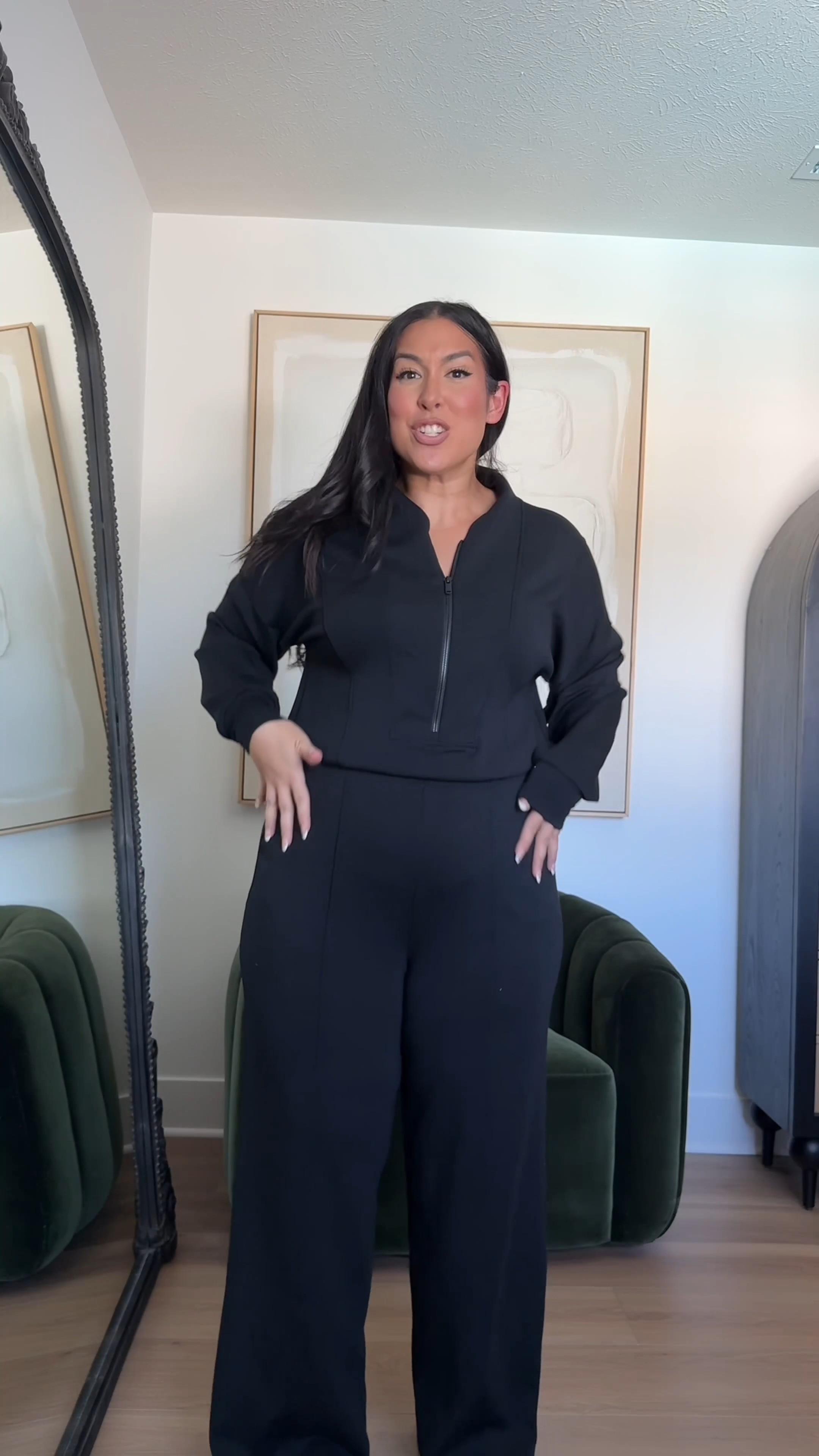 Another open back jumpsuit I’m loving! PERFECT for a travel day! Use code BONNIEXSPANX to save $$

mid size ootd, travel outfit, fall outfits, spanx 

 #LTKootd #LTKMidsize