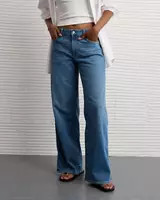 AE Stretch Low-Rise Baggy Wide-Leg Jean | American Eagle Outfitters (US & CA)