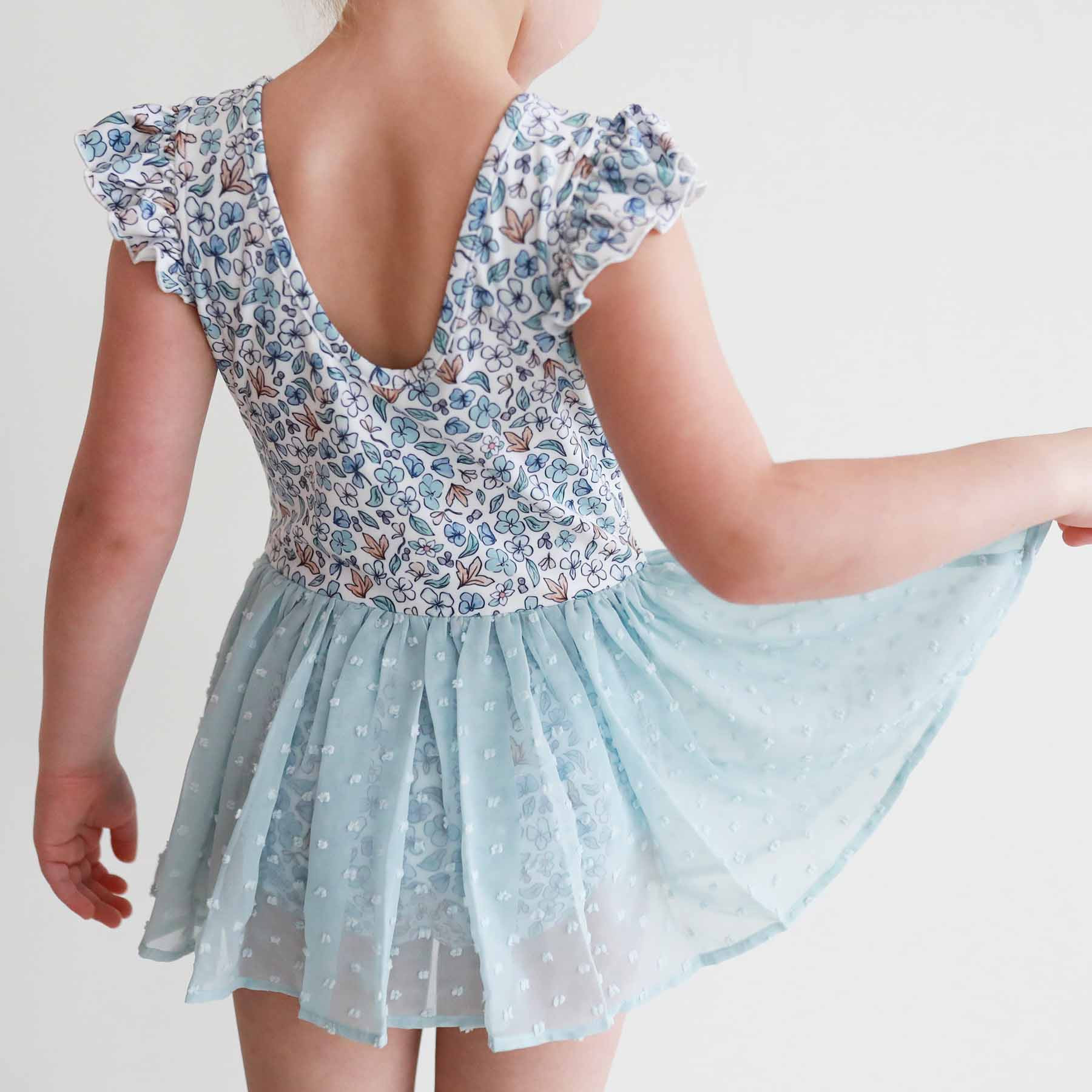 Swiss Dot Leotard | Ballerina Blossoms | Caden Lane