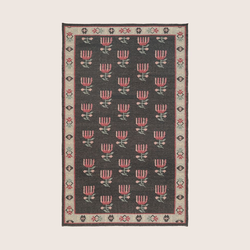 Maddie Floral Flatweave Rug | GreenRow