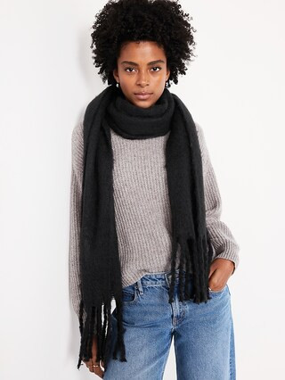 Brushed Fringed Scarf | Old Navy (US)