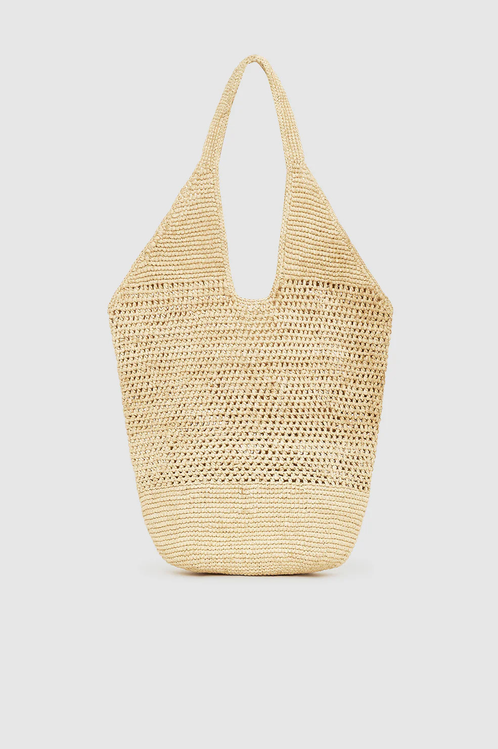 Leah Logo Hobo Raffia - Storm Blue | Anine Bing