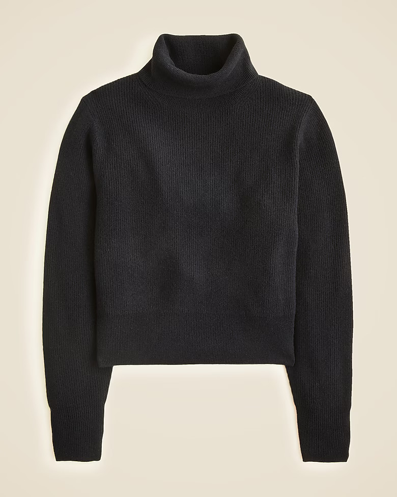 Ribbed cashmere turtleneck sweater | J. Crew US