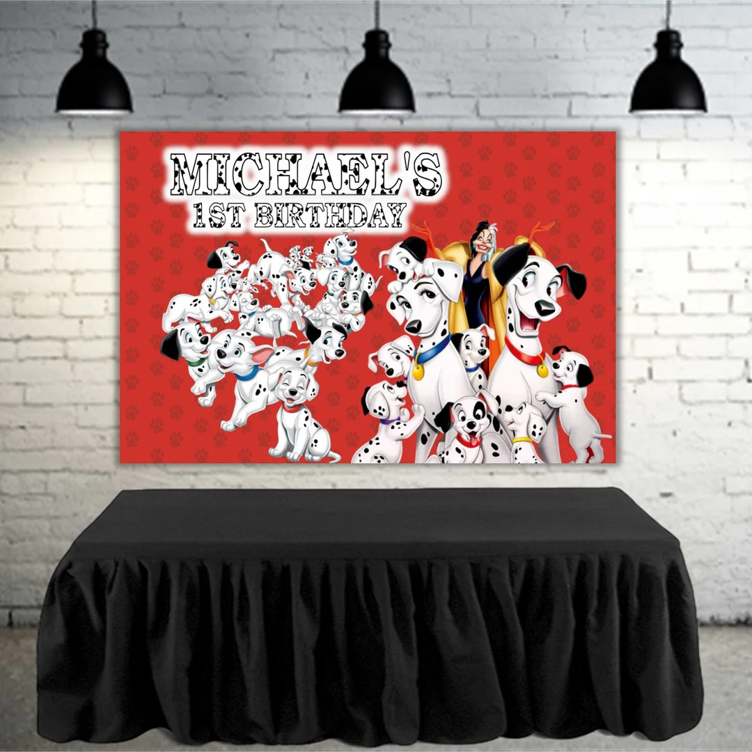 101 Dalmations Party Banner - Etsy | Etsy (US)