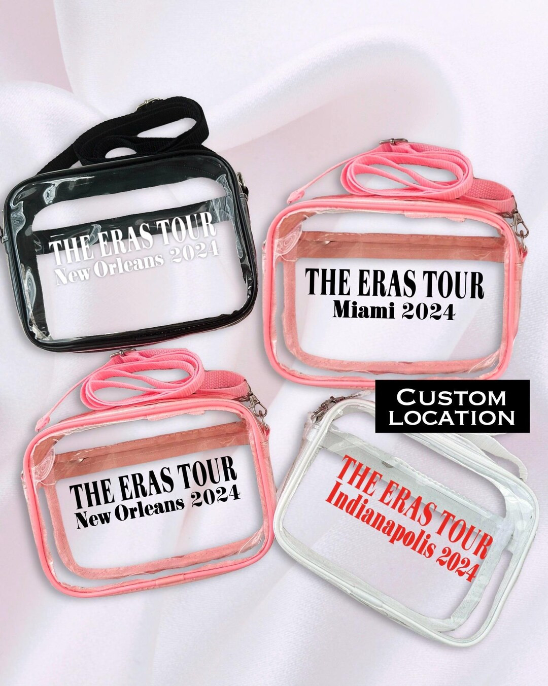 The Eras Tour Merch Vancouver Toronto 2024 Stadium Bag Customizable Clear Bag Eras Tour Outfit Ta... | Etsy (US)