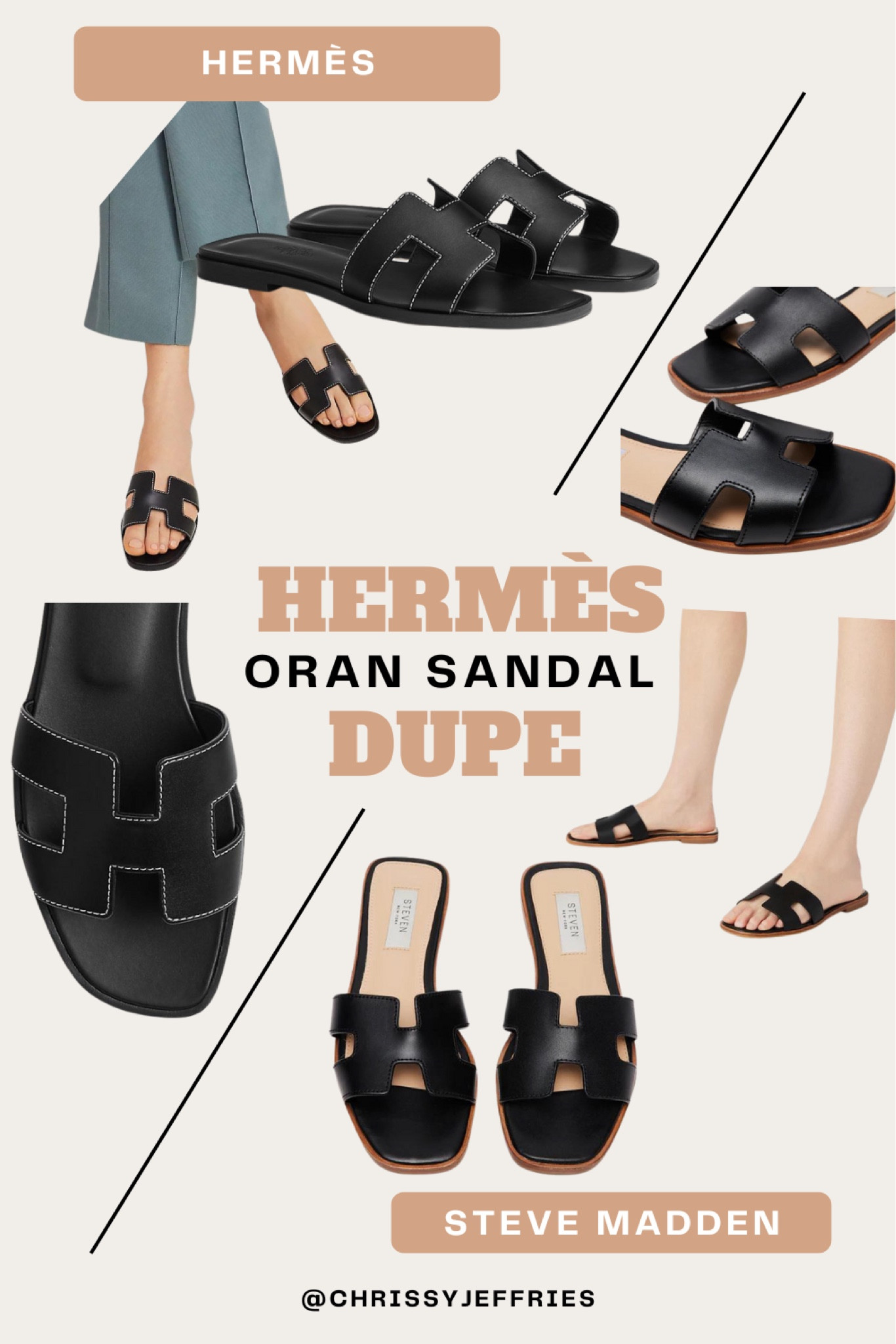 Nearly identical dupe for the super popular Hèrmes slides but only a fraction of the cost! 

#hermesdupe #shoedupe #productdupe #fashiondupe #affordablefinds 