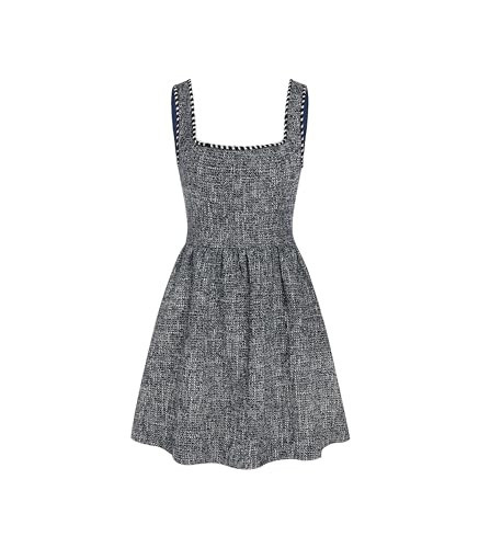 CIDER Tweed U-Neckline Solid Mini Dress: Dark Navy, XXS | Amazon (US)