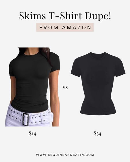 Skims tshirt dupe from amazon!🤍

Fit is true to size.

*not a knockoff, just a similar vibe for less $$

Skims dupes / skims top dupes / skims dupes amazon / amazon skims dupes / amazon pajamas / skims tshirt dupes / skims shirt dupes / Amazon Womens Clothes / Amazon Finds Clothes / Amazon Clothing / Amazon Must Haves / Amazon Basics / amazon basic tops / Amazon Fashion / Amazon Fashion Finds / Amazon Favorites / Amazon Style / Amazon Clothes / amazon fashion finds / amazon shirts / Neutral fashion / neutral outfit /  Clean girl aesthetic / clean girl outfit / Pinterest aesthetic / Pinterest outfit / that girl outfit / that girl aesthetic / vanilla girl / 


#LTKStyleTip #LTKFindsUnder50 #LTKFindsUnder100