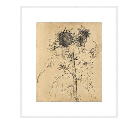 Peak Season Sunflower Framed Print | Pottery Barn (US)