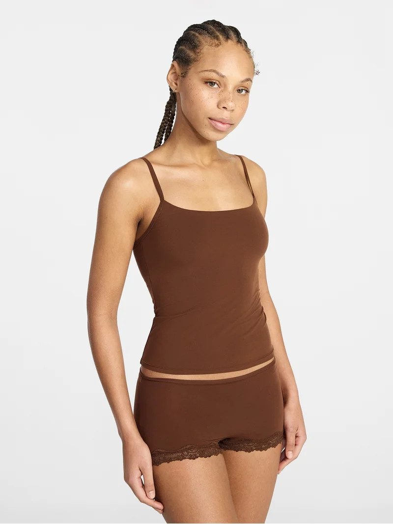 No Boundaries Fit Stretch Cami Top, Women's XS-XXXL | Walmart (US)