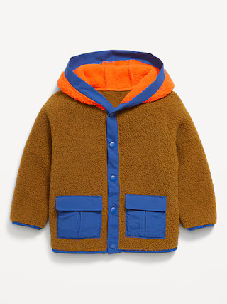 Snap-Front Sherpa Jacket for Toddler Boys | Old Navy (US)