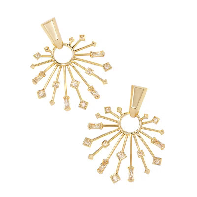 Kendra Scott Jessa Mix Crystal 14K Gold Over Brass Statement Earrings | Target