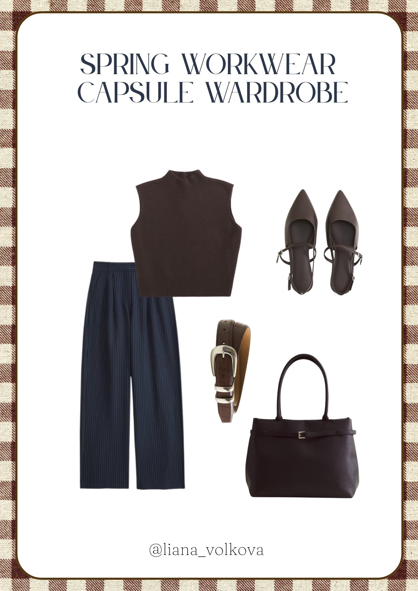 Outfit idea from my spring workwear capsule 🤎

Pinstripe trousers paired with a knit vest creates a simple but polished business casual outfit. Add a belt and structured bag for an effortless office look.

Abercrombie is a part of LTK sale with 25% off!

@abercrombie 

Perfect for transitional spring weather when you want something comfortable but still elevated.

business casual outfit, work outfit idea, office outfit inspiration, spring office outfit, pinstripe trousers outfit, knit vest outfit, neutral work outfit, effortless office style, minimal work outfit


#LTKSpringSale #LTKSeasonal #LTKSaleAlert