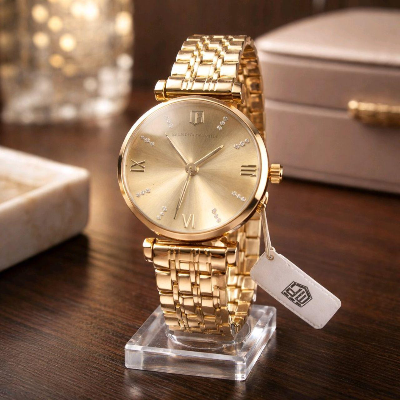 Invicta Women's Analogue Watch - Gold | Depop US