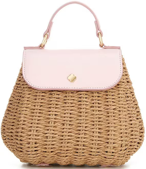 Antonio Melani Drew Small Top Handle Satchel Straw Bag | Dillard's | Dillard's