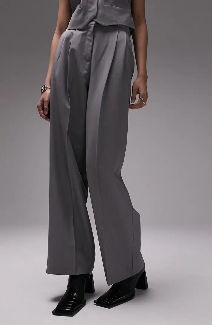 Pleated High Waist Wide Leg Trousers | Nordstrom