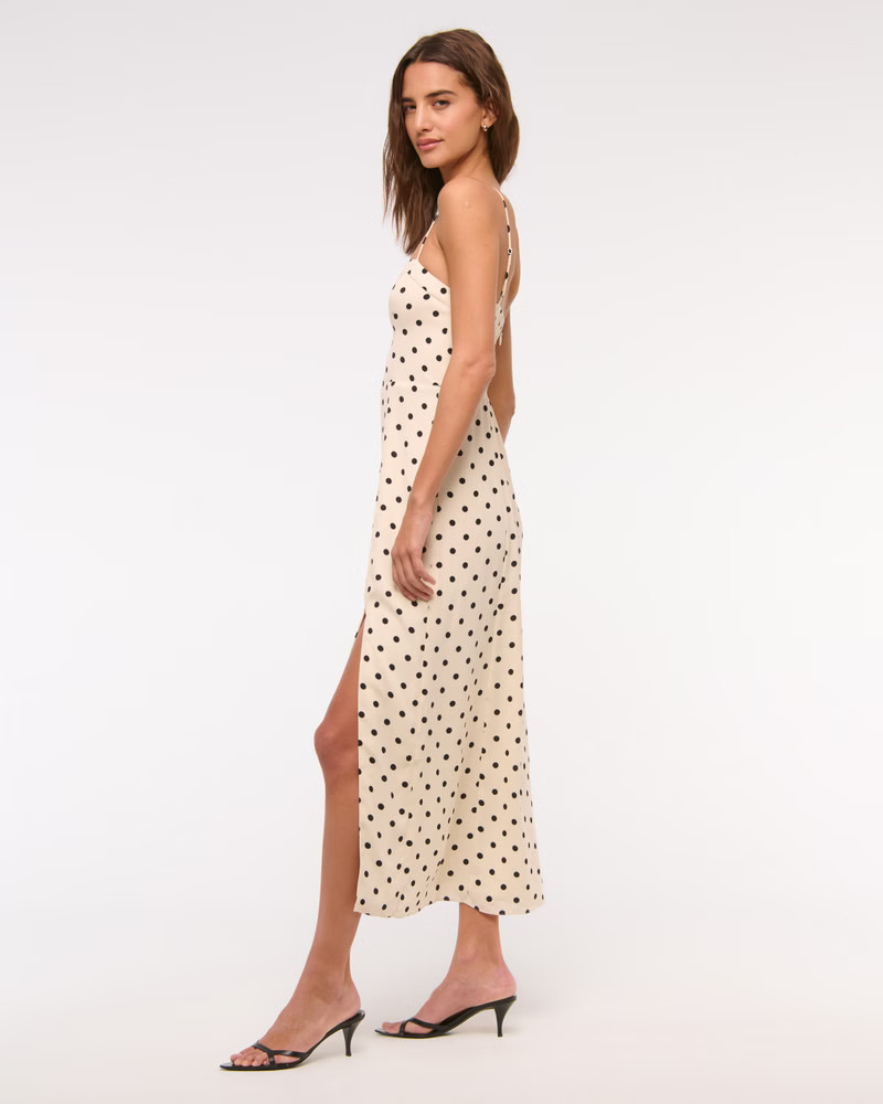 The A&F Camille Midi Dress | Abercrombie & Fitch (US)