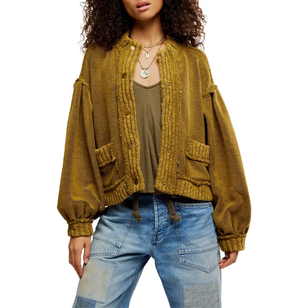 Free People Cute In This Cardigan in Fir Green at Nordstrom Rack, Size X-Large | Nordstrom Rack