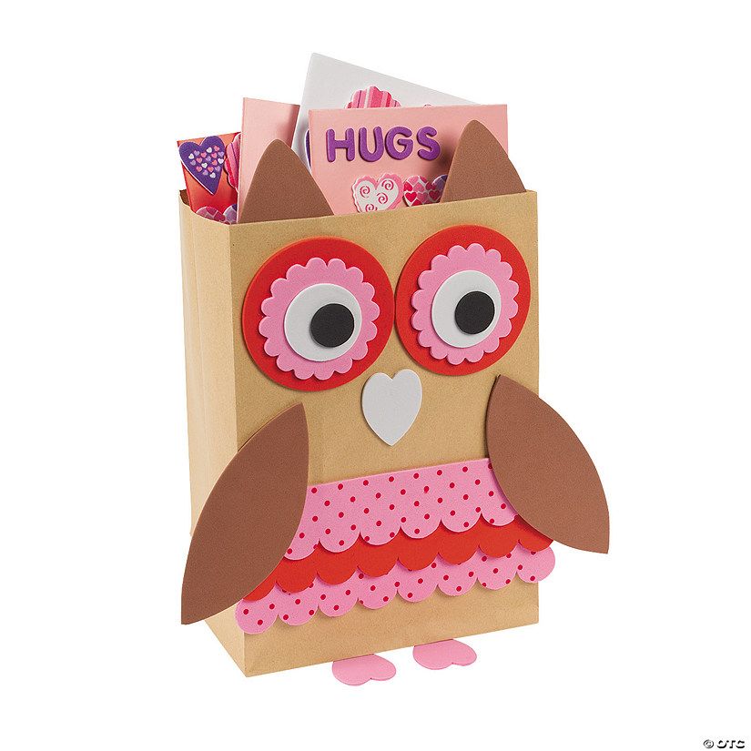 Owl Valentine Card Holder Craft Kit - Makes 12 | Oriental Trading Company