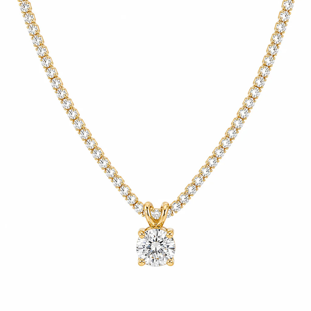 Phoebe Tennis Pendant Necklace | Ellie Vail Jewelry