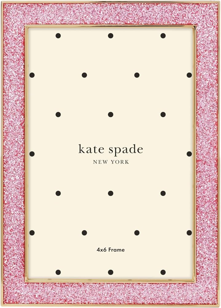 Kate Spade New York 897451 Sitting Pretty 4x6 Pink Glitter Frame | Amazon (US)