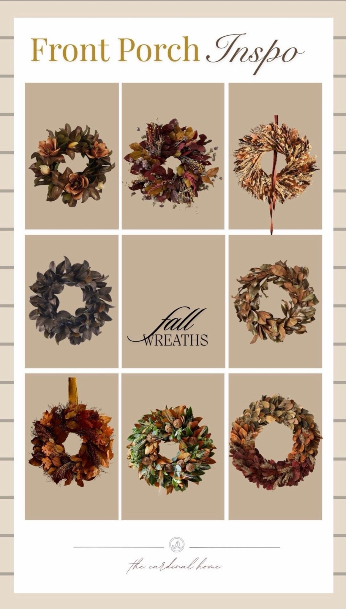 Fall wreaths, front porch decor, fall front door decor, autumn wreath, magnolia wreath, dried wreath, burgundy fall decor, brown fall decor, traditional fall decor, neutral fall decor, cozy porch, front porch inspiration, seasonal wreath, fall home decor, autumn decorating ideas, curb appeal, warm fall colors, classic fall style, collected home, porch decor finds

#LTKSeasonal #LTKHome #LTKSaleAlert