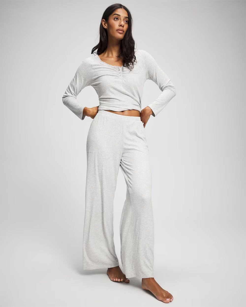 Pointelle Wide Leg Pajama Pant | Soma | SOMA