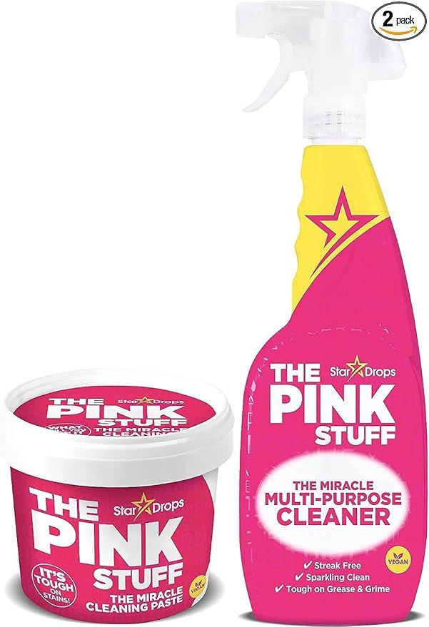 Stardrops - The Pink Stuff - The Miracle Cleaning Paste and Multi-Purpose Spray 2-pack Bundle (1 ... | Amazon (US)