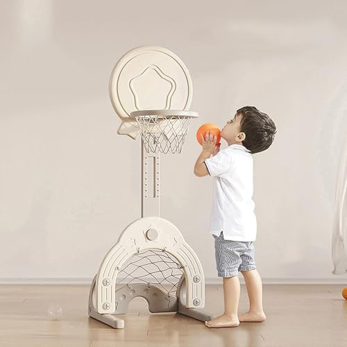 Toddler Basketball Hoop Set with 3 Balls, Adjustable Basketball Hoop Set Indoor Outdoor for Kids,... | Amazon (US)