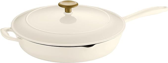 Tramontina Skillet Cast Iron 12 in Latte with Gold Stainless Steel Knob, 80131/082DS | Amazon (US)
