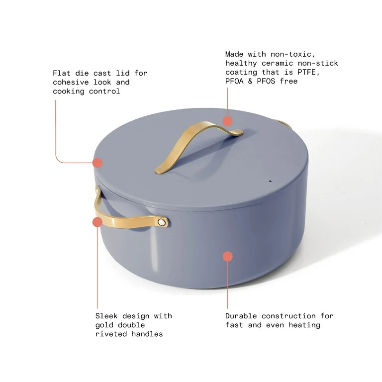 Beautiful 8QT Stock Pot, Cornflower Blue by Drew Barrymore | Walmart (US)