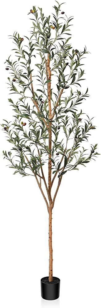 Kazeila Artificial Olive Tree 7FT Tall Faux Silk Plant for Home Office Decor Indoor Fake Potted T... | Amazon (US)