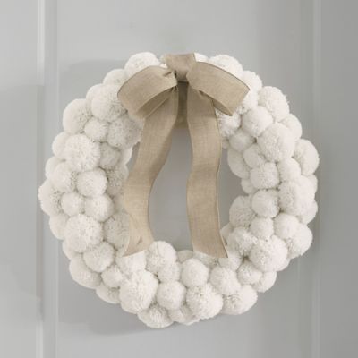 Pom Pom Cluster Wreath | Grandin Road