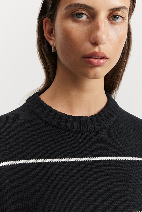 Stripe Longline Knit | Country Road