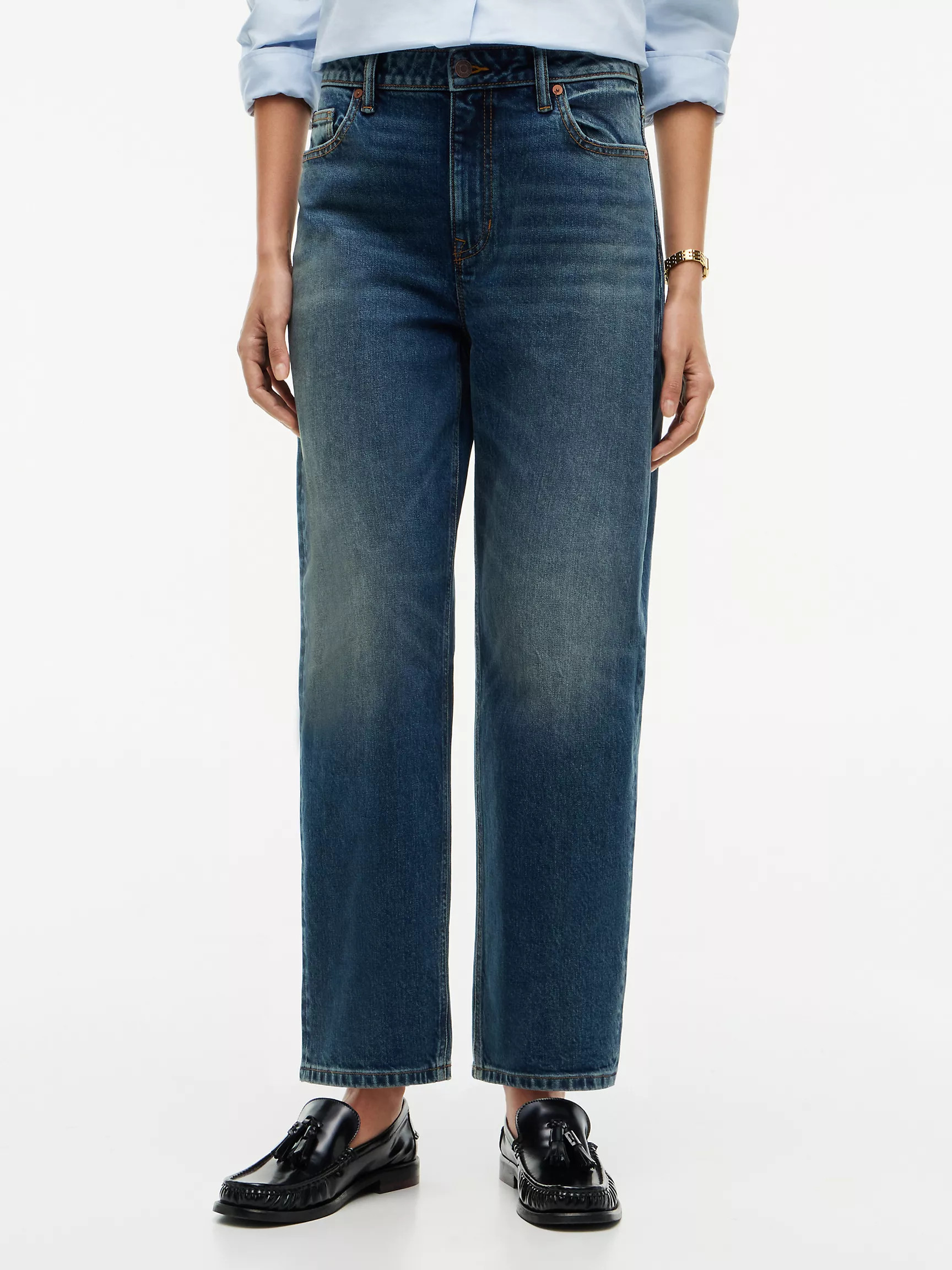 Stretch High-Rise Barrel Jean | Tommy Hilfiger | Tommy Hilfiger (US)