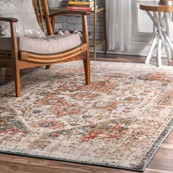 Gulbranson Power Loom Performance Beige Rug | Wayfair North America