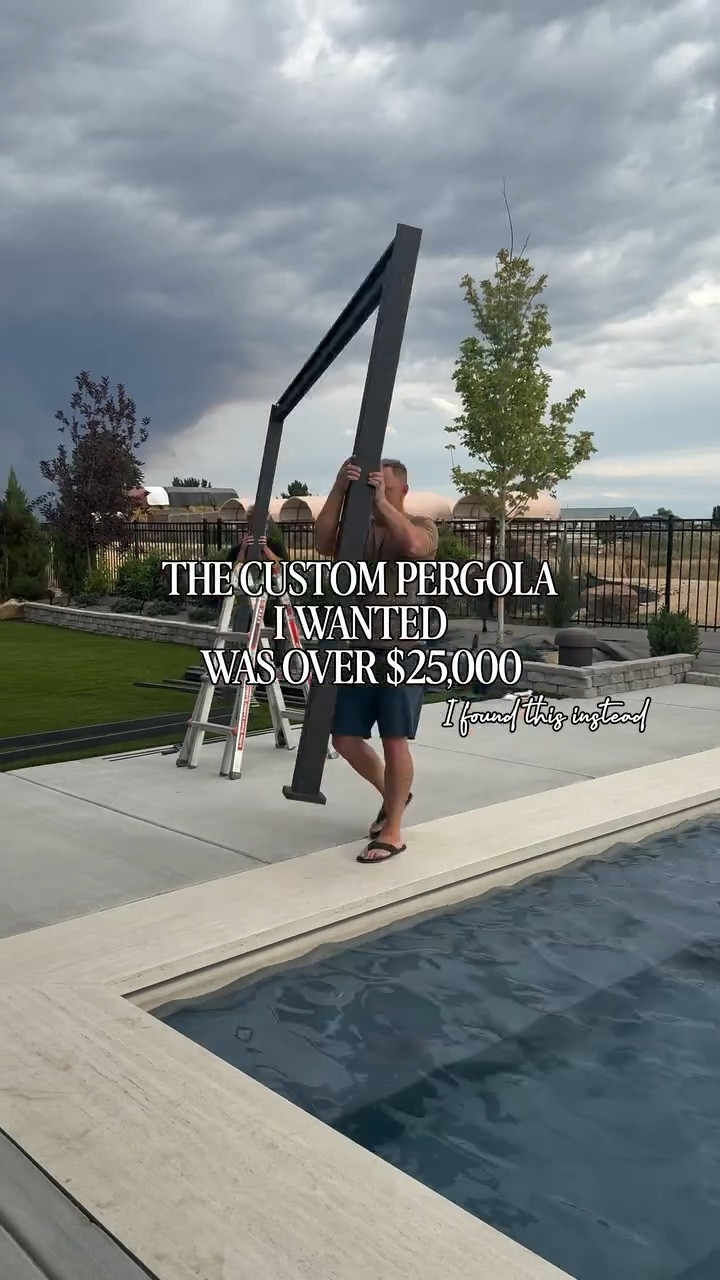 The custom pergola I wanted was over $25,000… so you already know I went searching for the bougie-on-a-budget version. This one gives us that same sleek, high-end look for a fraction of the price—and completely transformed our backyard into a true outdoor living space.

I love beautiful designer upgrades, but I love finding the look for less even more. This pergola is proof that your backyard can look custom without the custom price tag!

You can also shop it through the link in my bio.

Affordable pergola, modern backyard ideas, luxury outdoor living, backyard makeover, louvered pergola, patio inspiration, designer look for less @Walmart @Wayfair @lowes

#LTKSeasonal #LTKHome #LTKSaleAlert