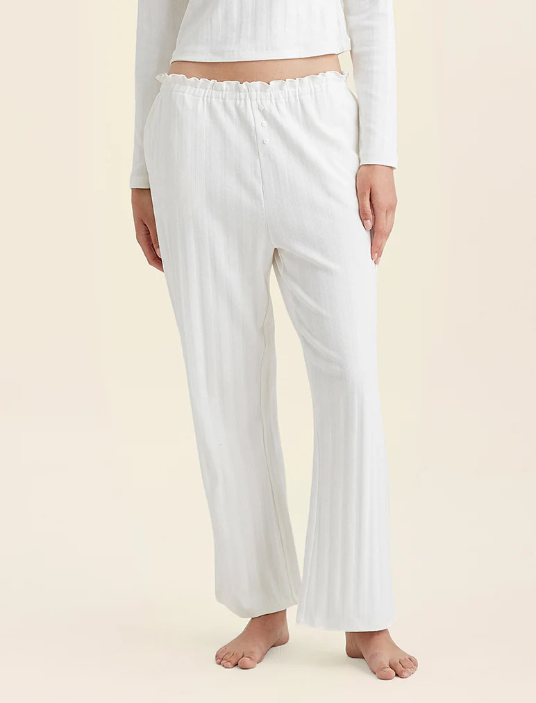 Pippa Pointelle Full Length Pant | Papinelle Sleepwear US