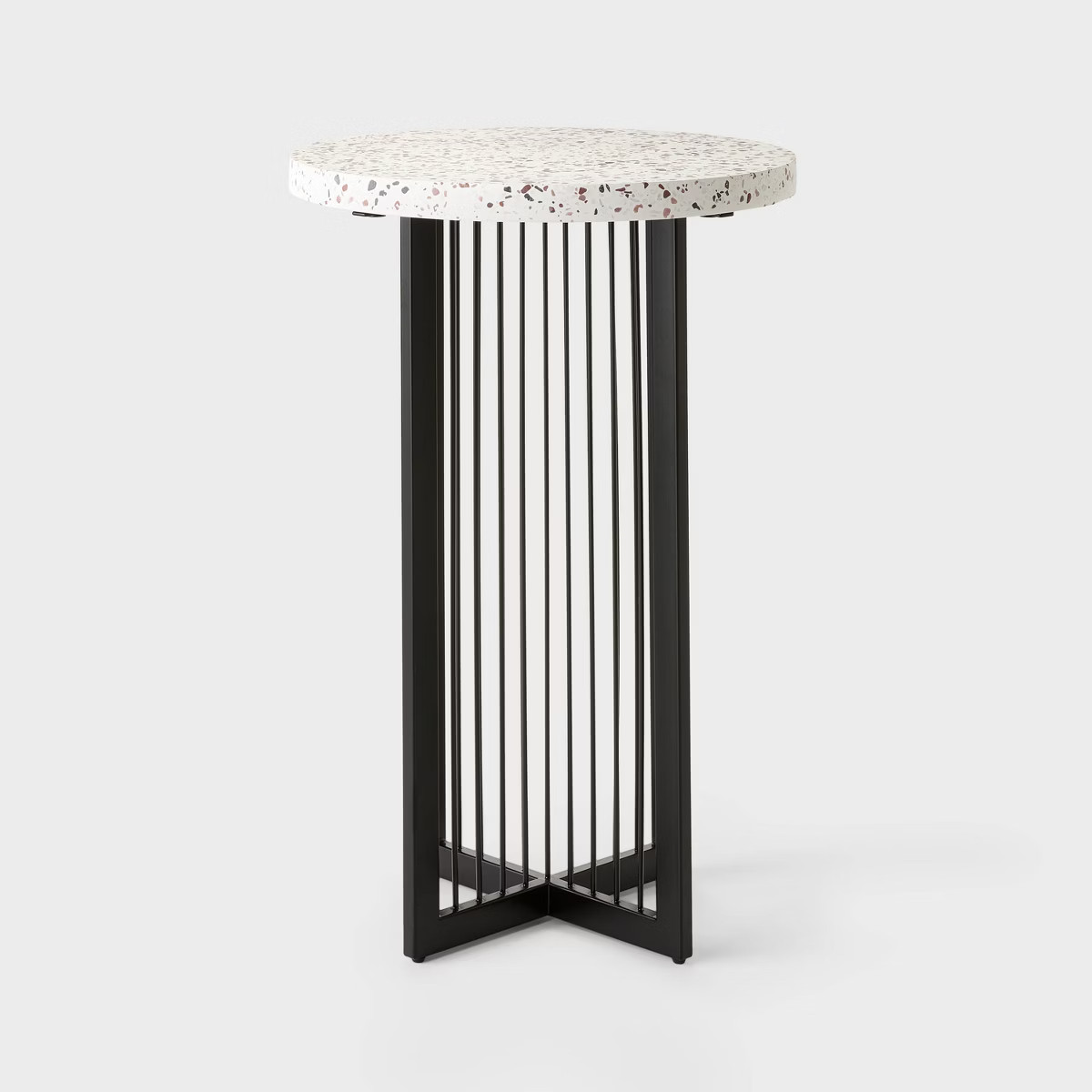 Hilton Carter for Target 24" Metal/Terrazzo Planter Stand White | Target