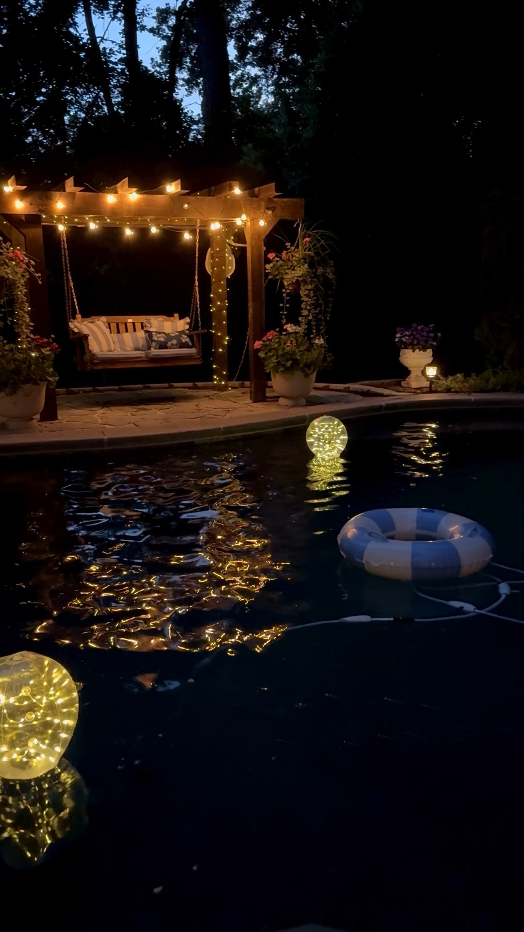 Added more of these solar powered floating ball lights to the cart. Pure magic!!!

#LTKSeasonal #LTKHome #LTKSwim