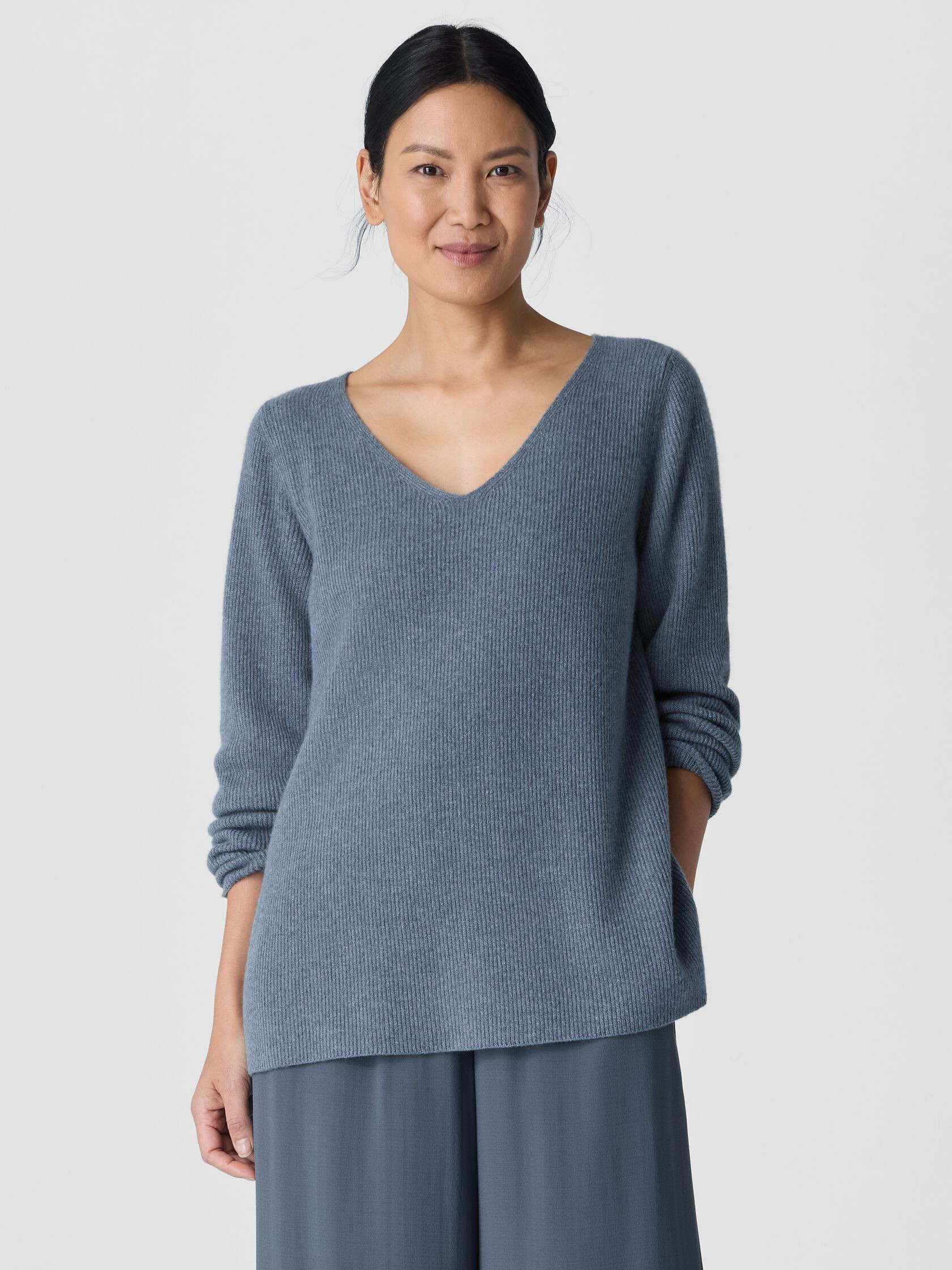 Italian Cashmere V-Neck Top | Eileen Fisher