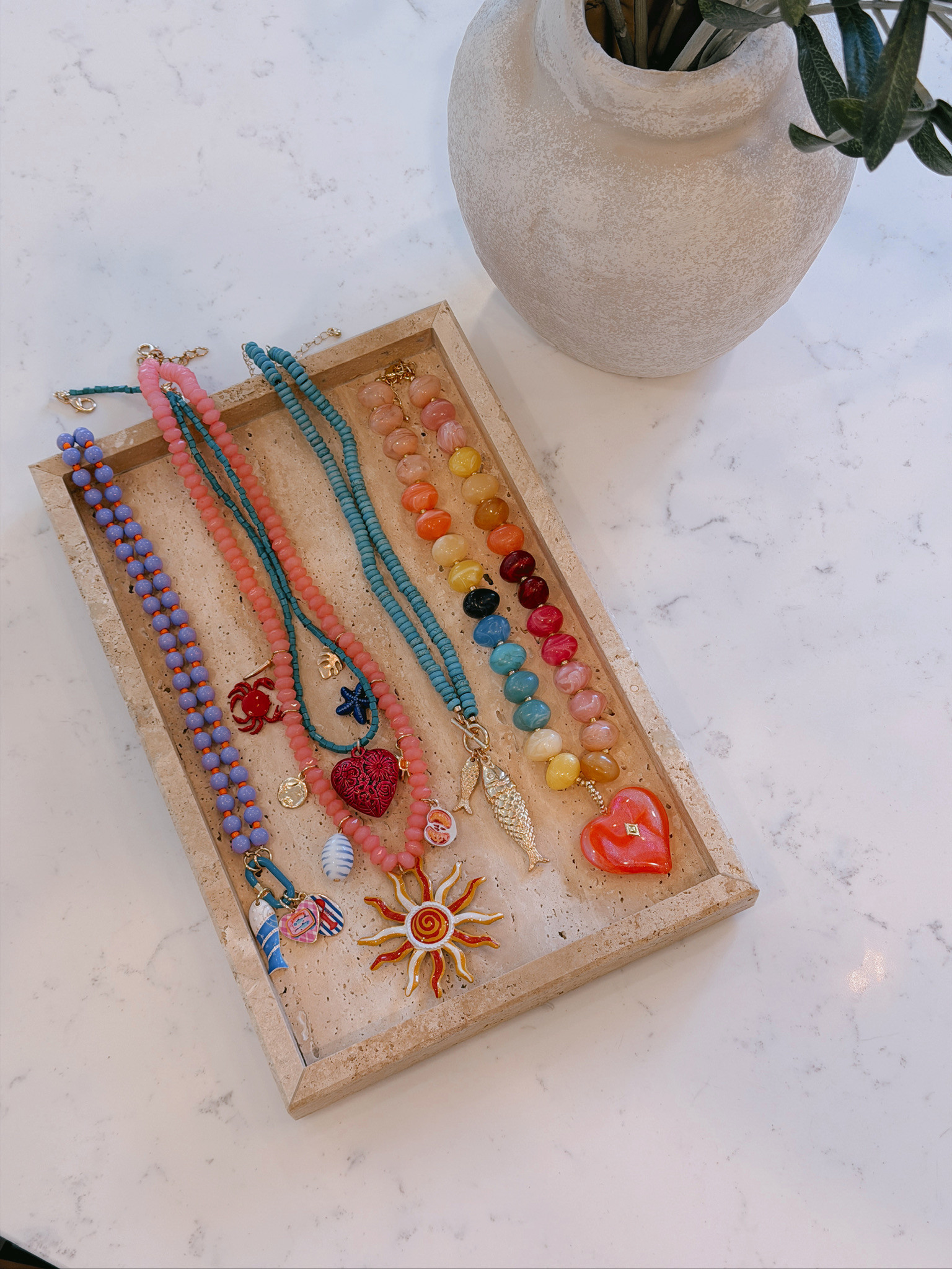 love a bold necklace to complete a look… these are so fun for summer

#LTKMidsize #LTKSeasonal