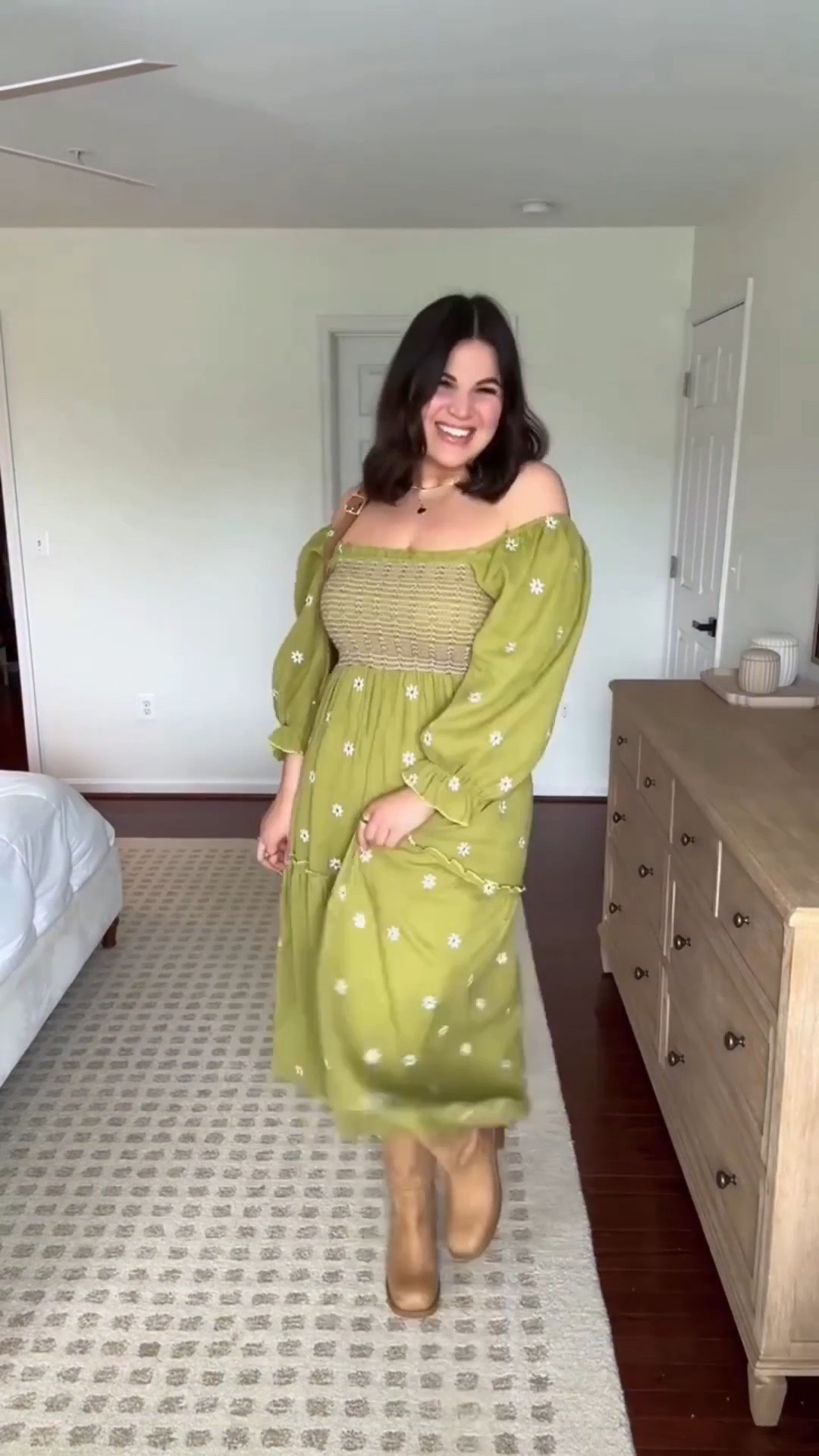 The cutest spring dress! 
Perfect for Easter 🐰 

Dress + shorts : xl
 *similar boots



#LTKMidsize #LTKootd #LTKSeasonal